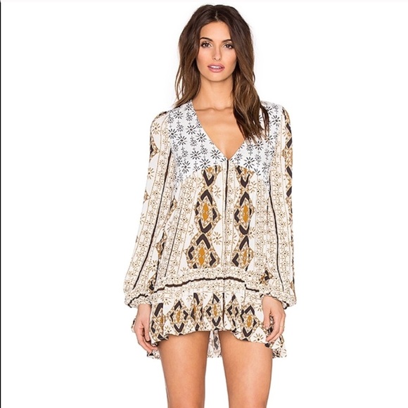 Free people Mixed print tunic. Size s - Picture 1 of 8